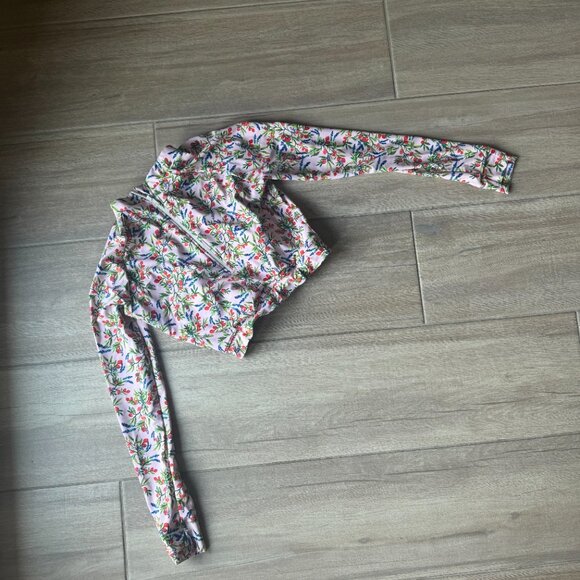 Mott 50 Strawberry Floral Long Sleeve Swim Top Rashguard – Women’s L - Picture 2 of 6